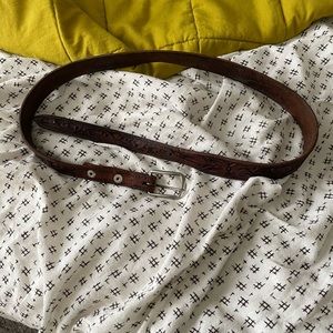 1 x 36 in antique hand tooled leather belt